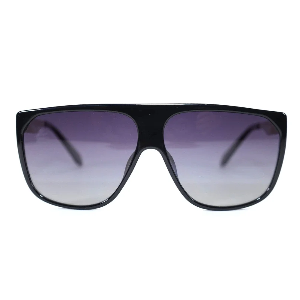 Quay Australia NO CURFEW Shield Sunglasses - Black/Smoke Polarized - NWT - Picture 1 of 12
